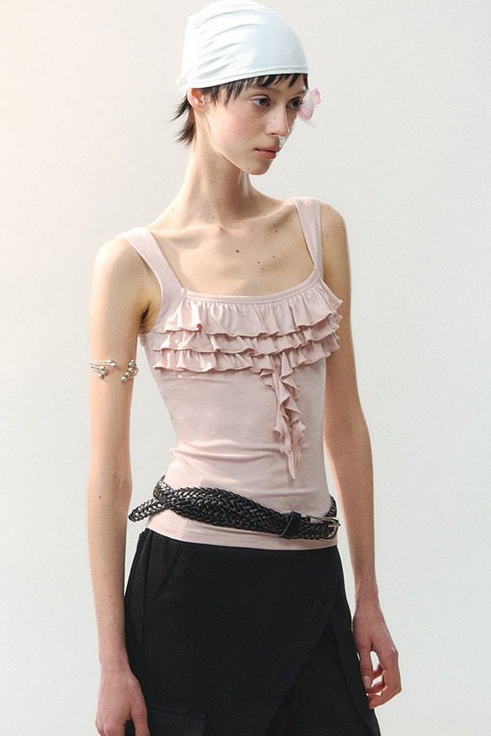 Square Neck Ruffle Camisole