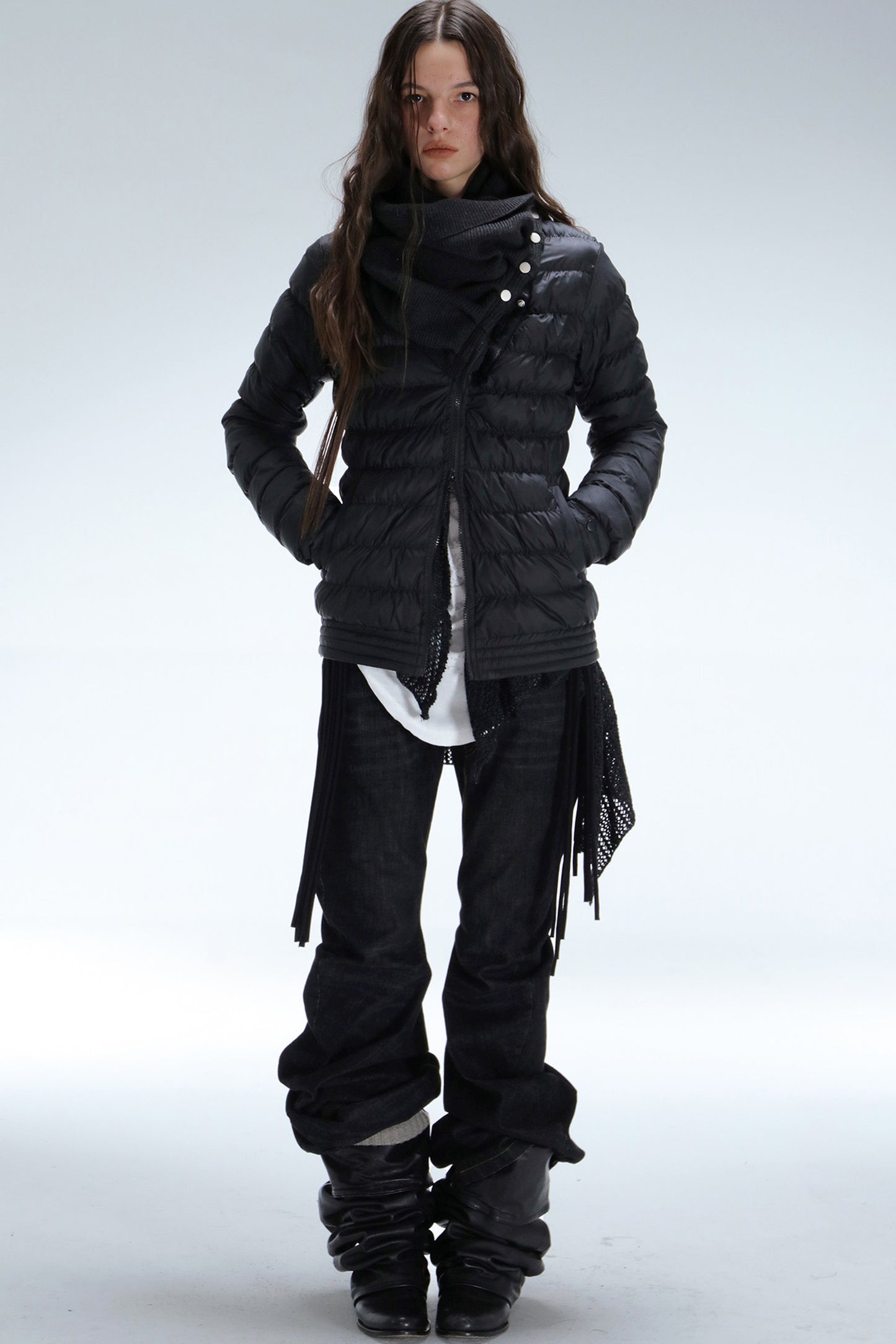 Ribbed Down Jacket