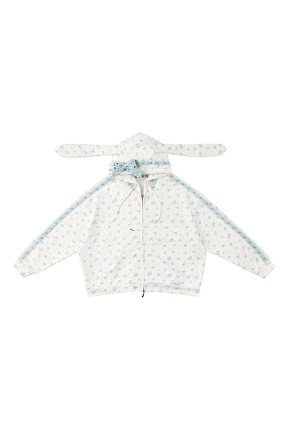 Rose Thorns Rabbit Ear Hoodie Jacket