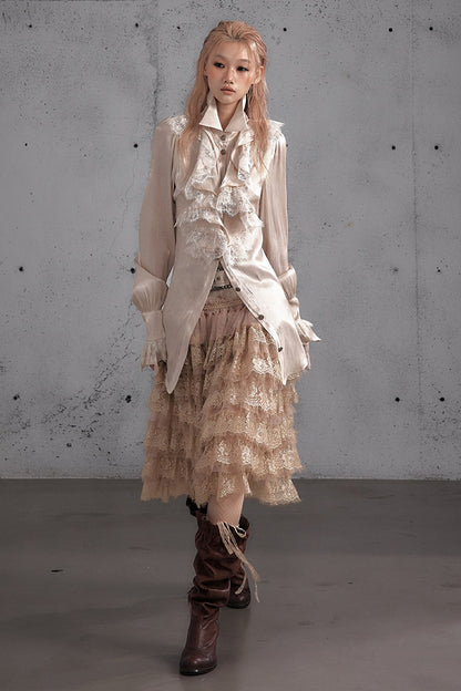 A-Line Tiered Cake Skirt