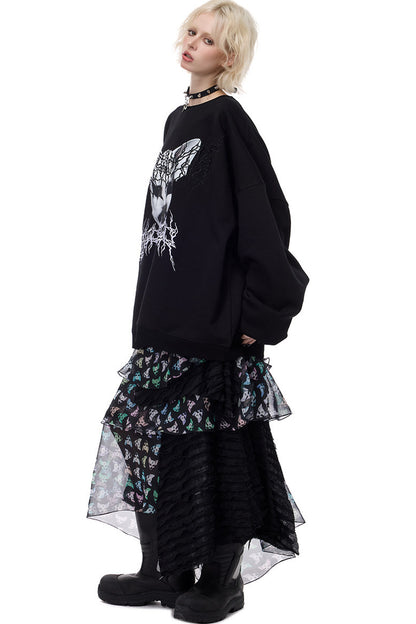 Cat Star Mesh Skirt