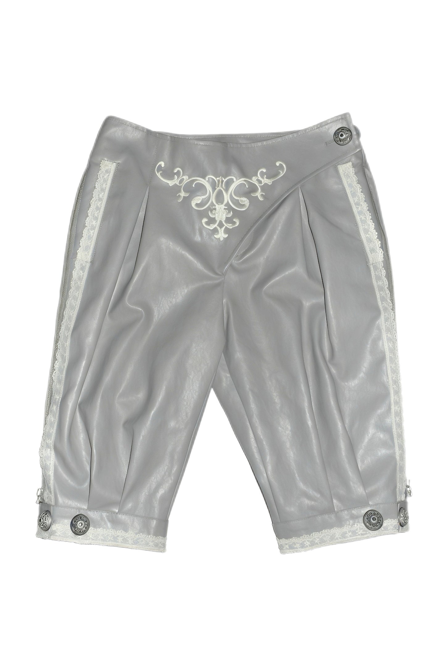 Medieval Embroidered Leather Riding Pants