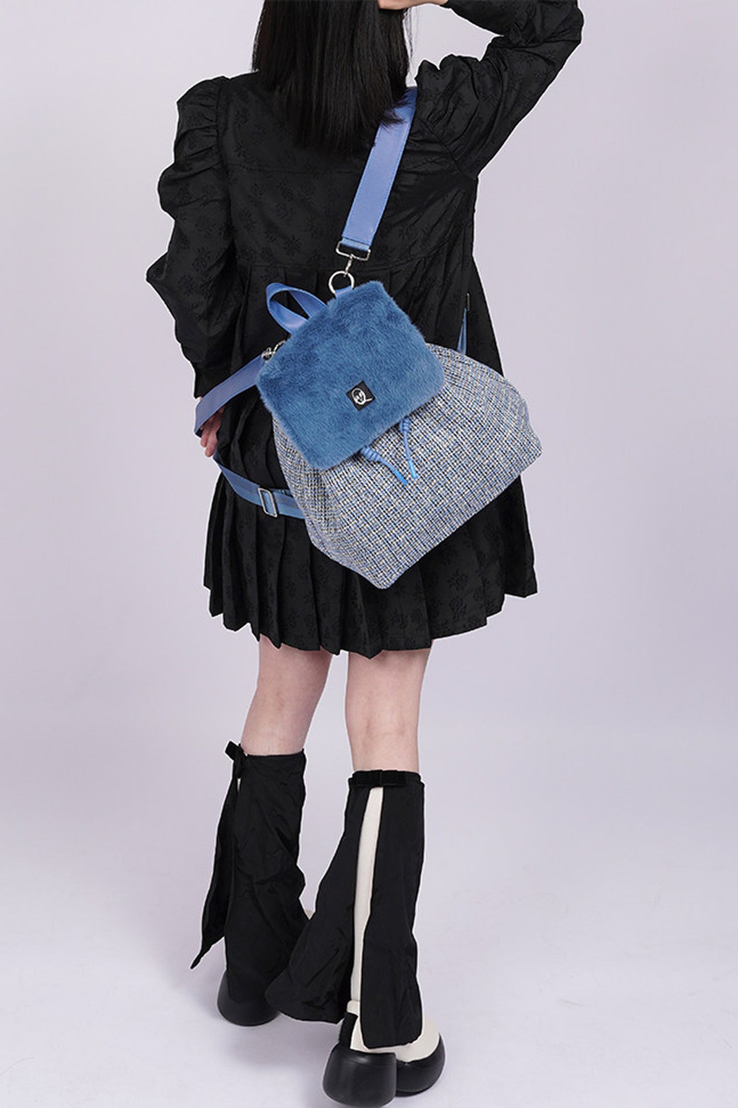 Y2K Furry Crossbody Backpack