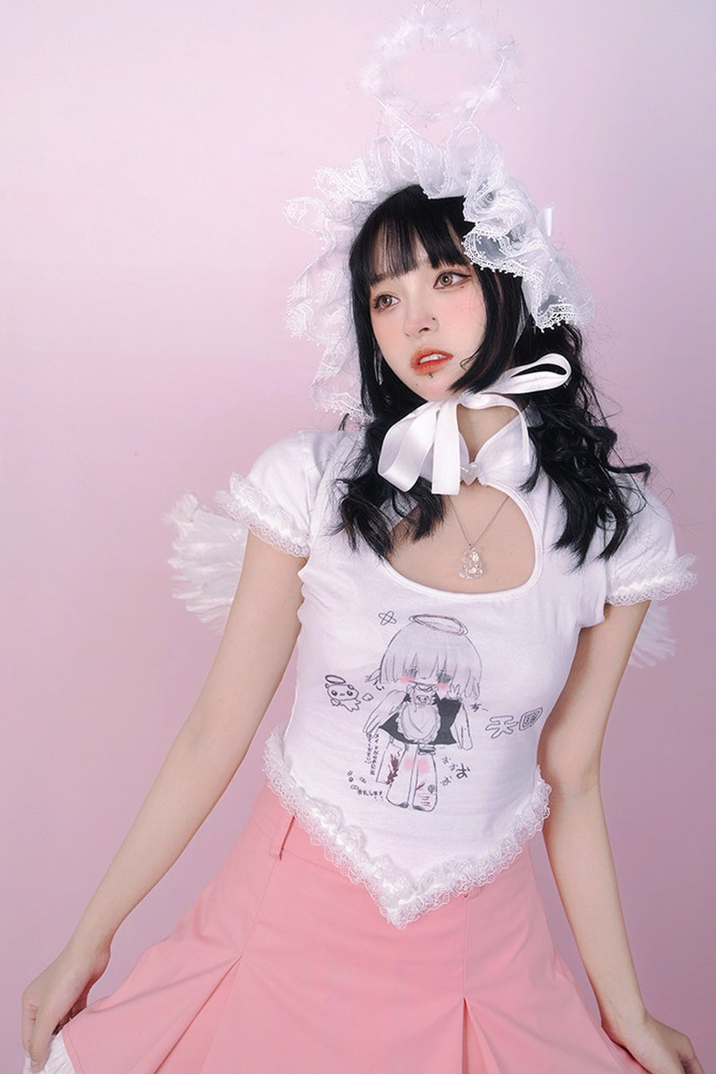 Heavenly Maid Heart Cheongsam Top