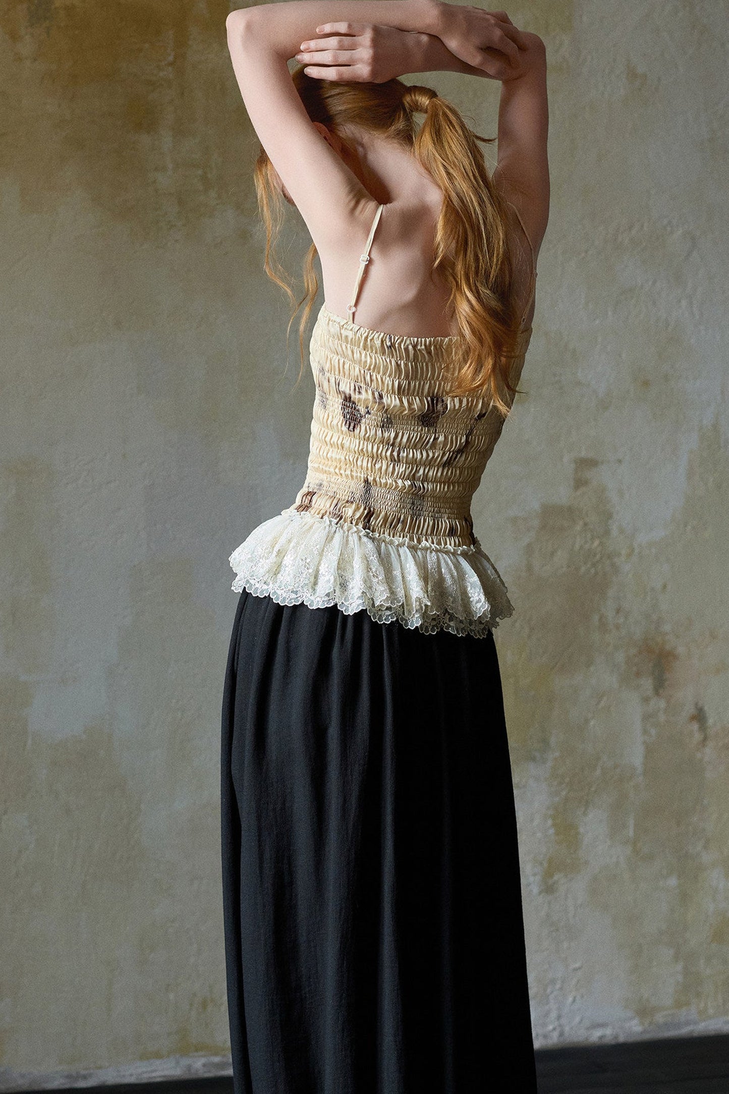 Silk Embroidered Lace Camisole