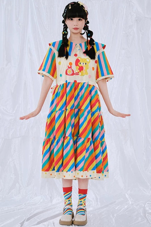 Rainbow Diary Japanese Style Dress