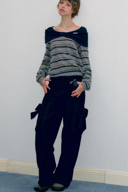 High-Waisted Wide-Leg Cargo Pants