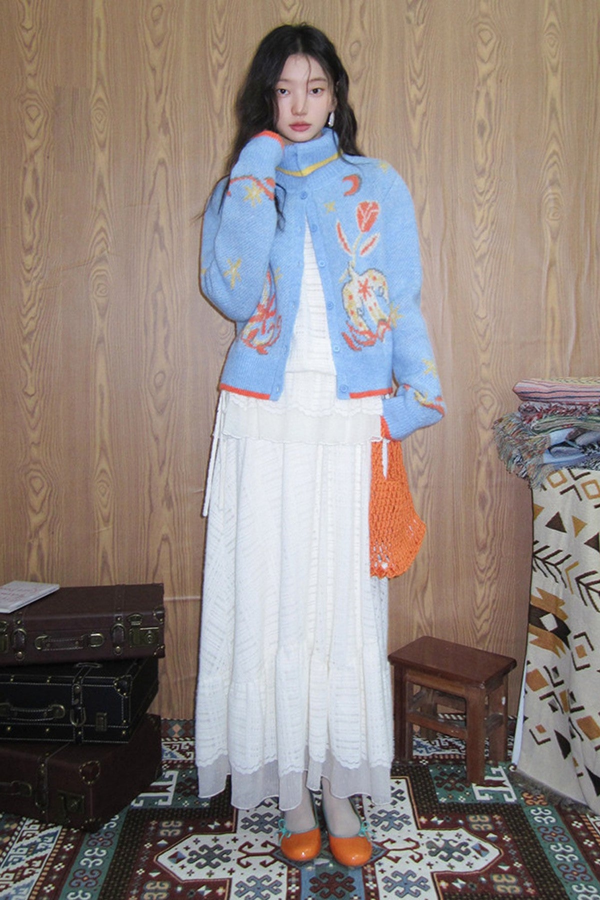 Bird Tulip Wool Knit Set-Up