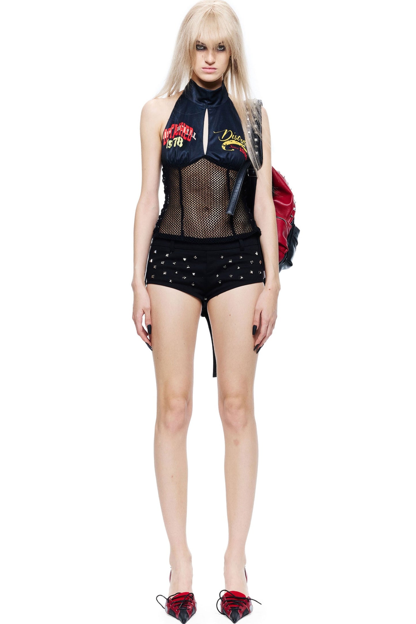 Water Ink Jersey Halter Top