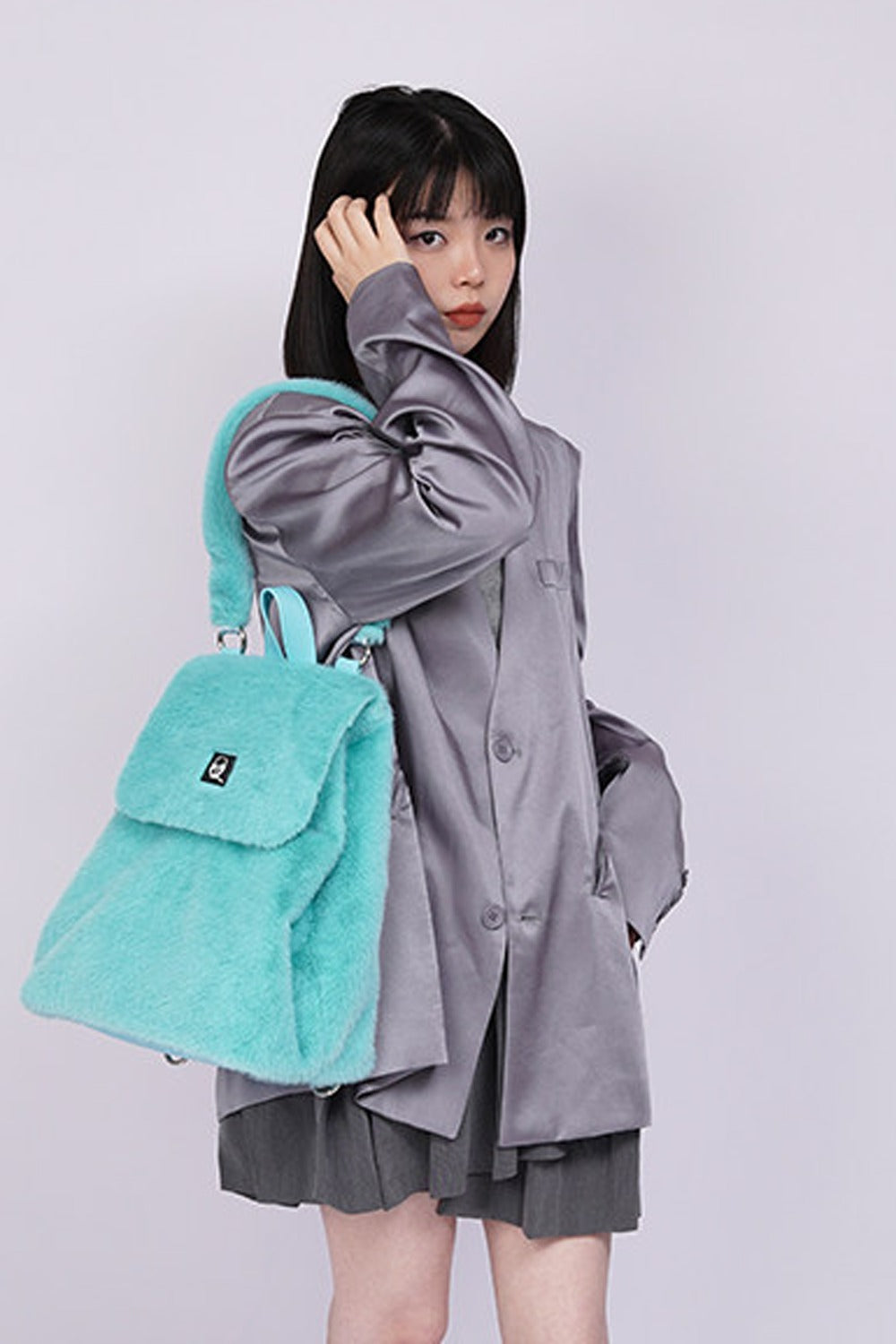 Zaino a tracolla peloso Macaron