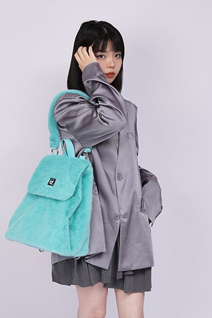 Zaino a tracolla peloso Macaron