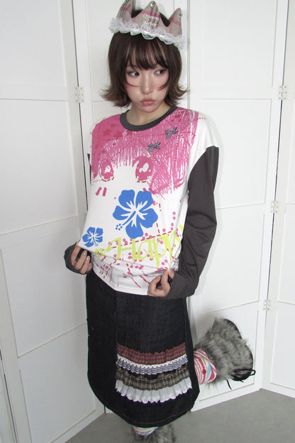 Print Long Sleeve Top