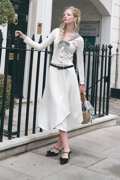 London Love Letter Long Sleeve Knit Top Set-Up