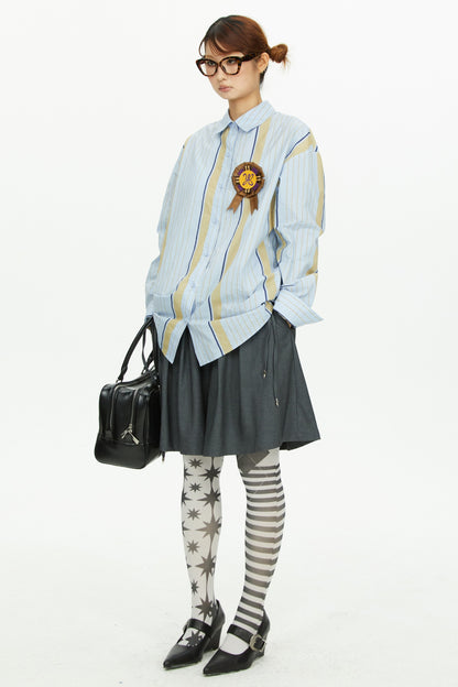 Retro-Strumpfhose mit Print