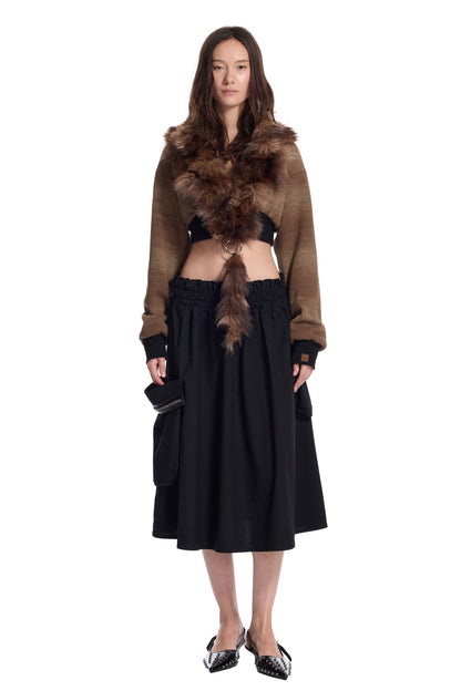 Detachable Ring Knit Jacket