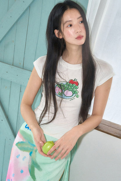 Fruit Platter Tencel Blend Short Sleeve T-Shirt