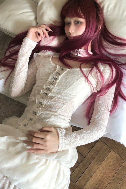 Elegant Lace Corset Top
