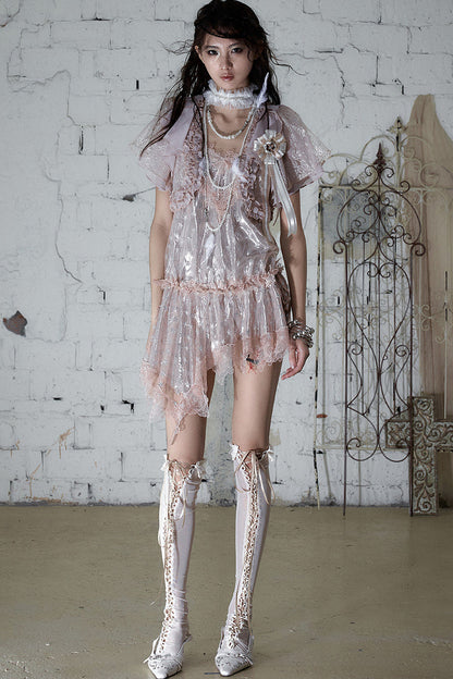 Verträumtes Spitzen-Trägerkleid
