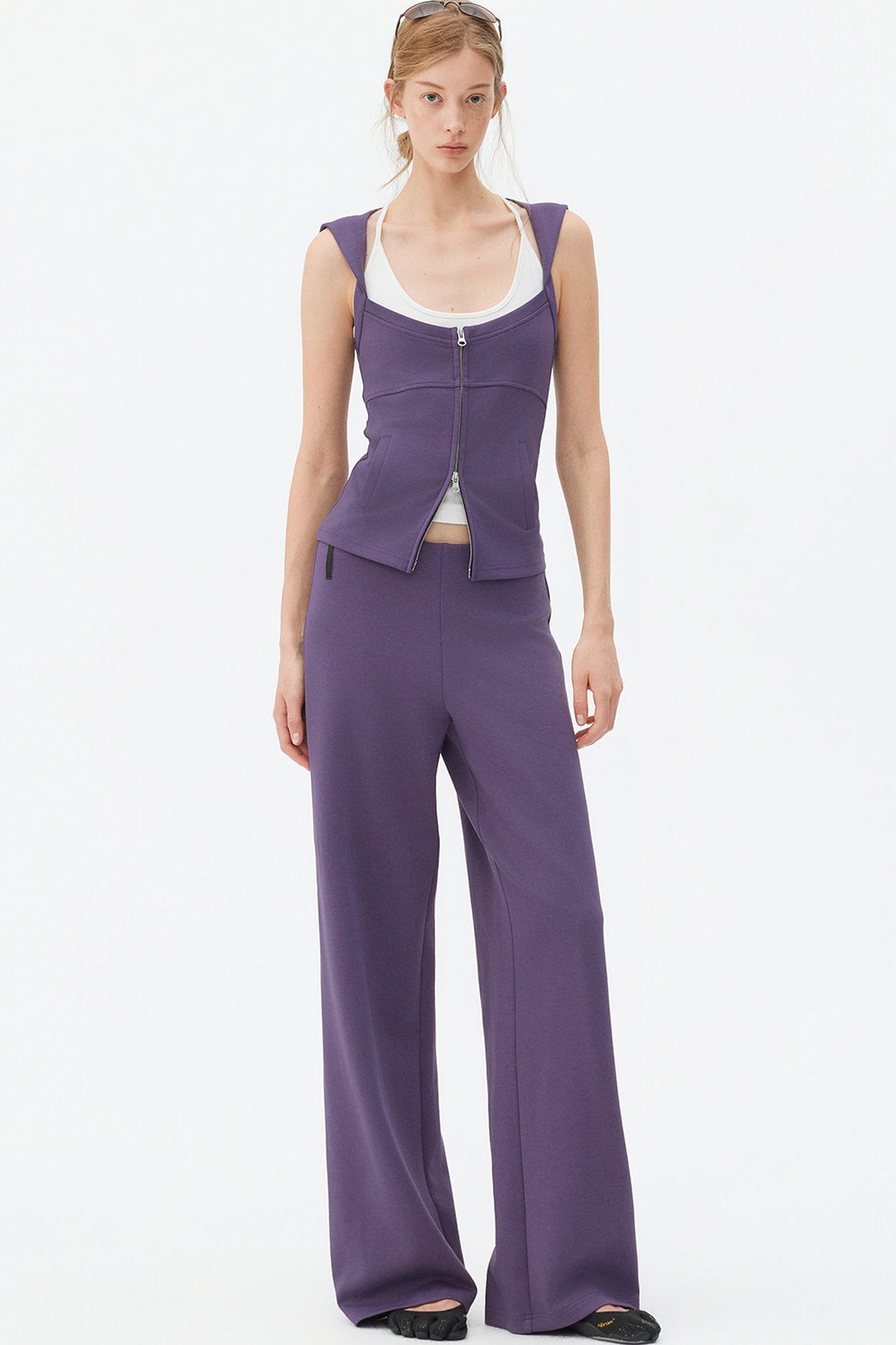 Ensemble gilet sans manches à couches aérées