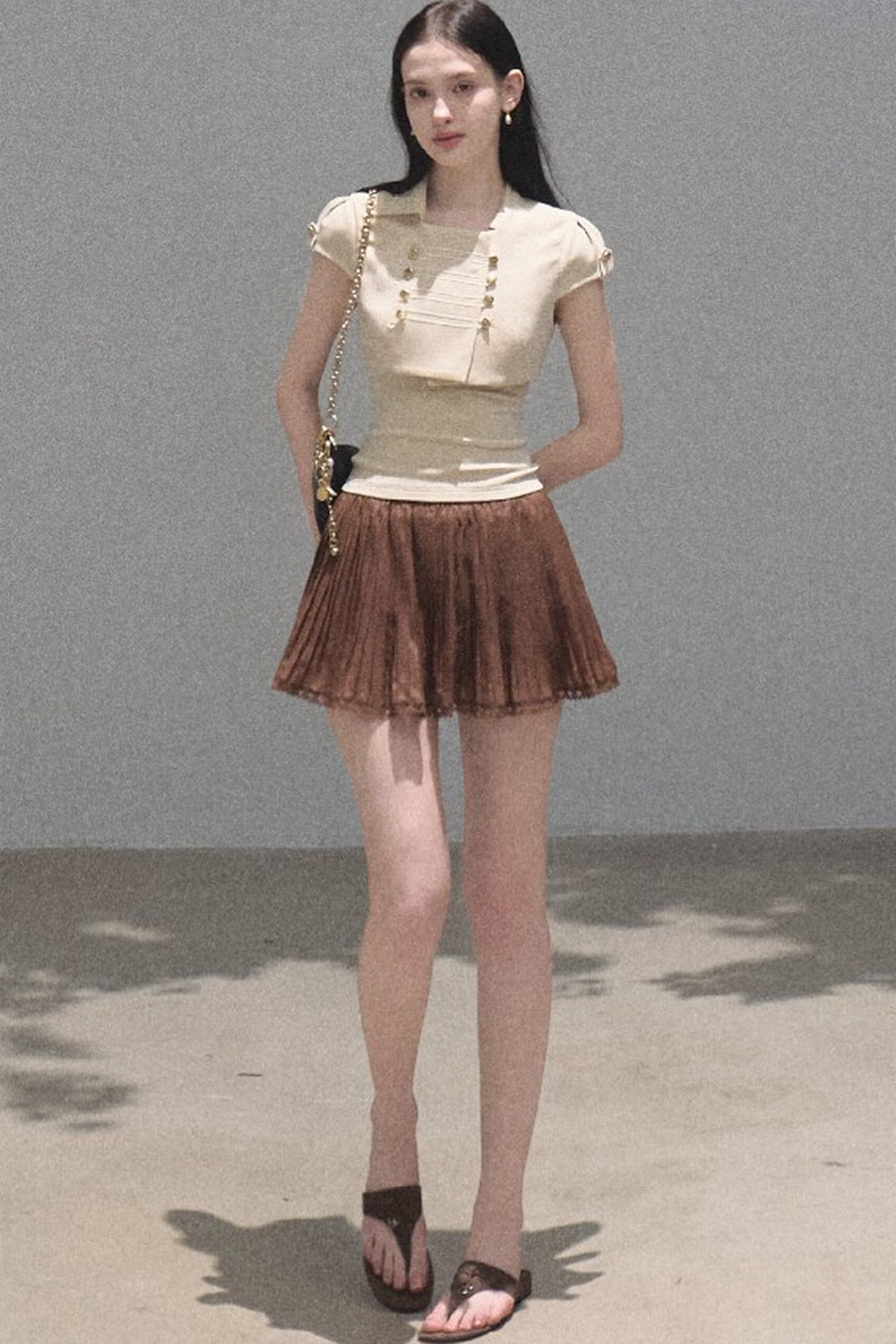 Longing Chiffon Pleated Skirt