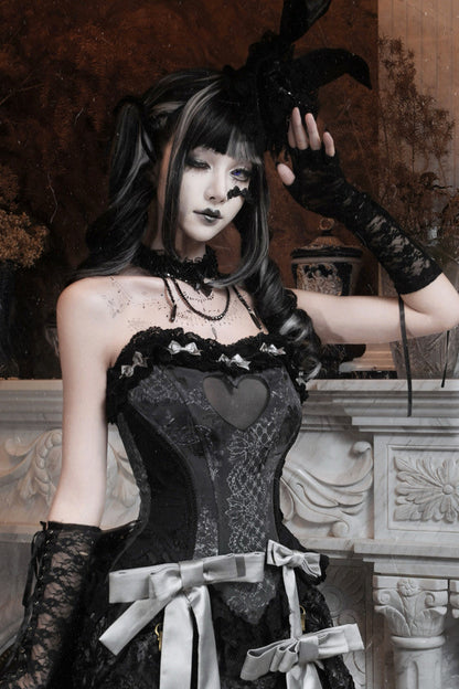 Gothic Heart Fishbone Camisole Set-Up