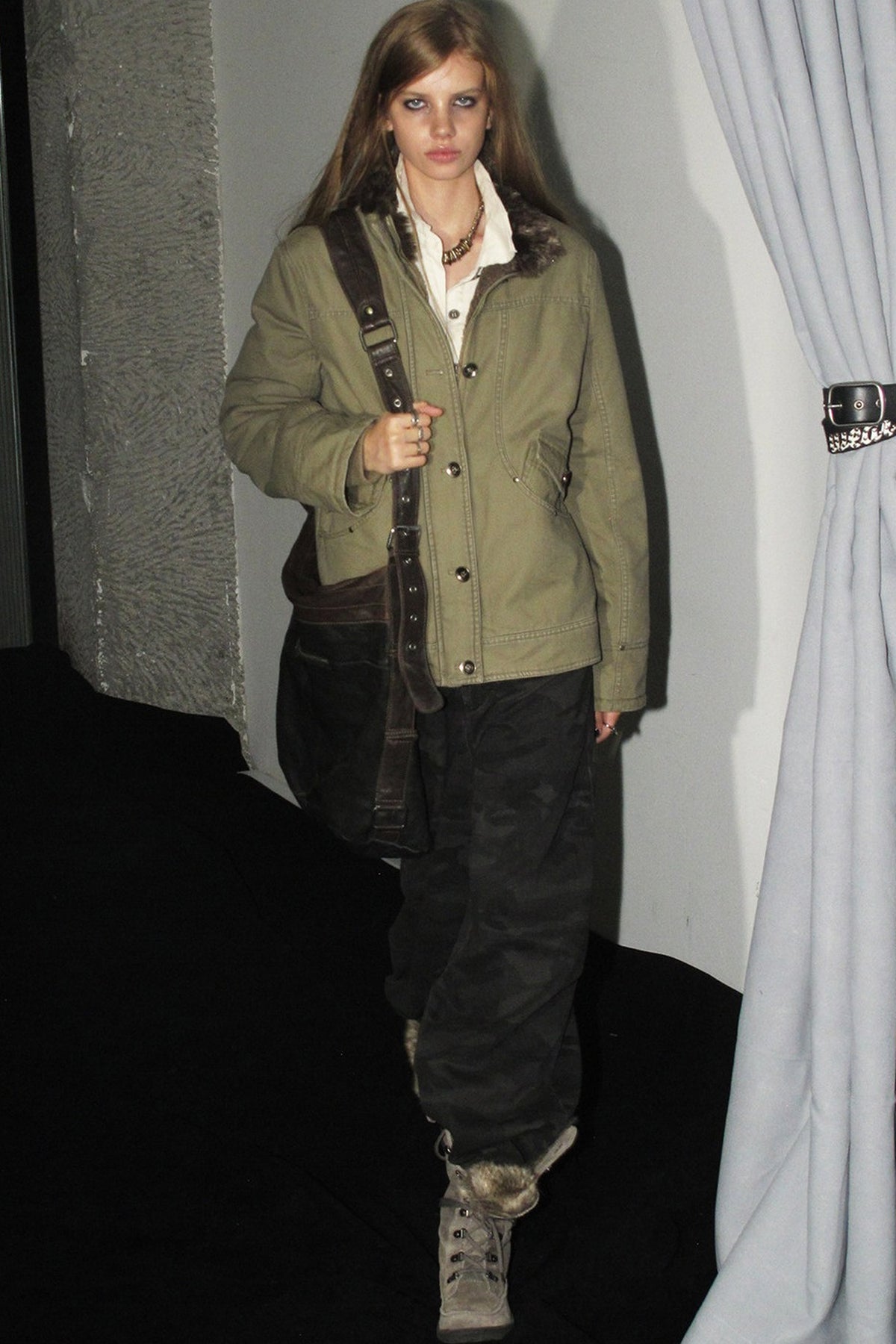 Reversible Seamed Metal Button Jacket