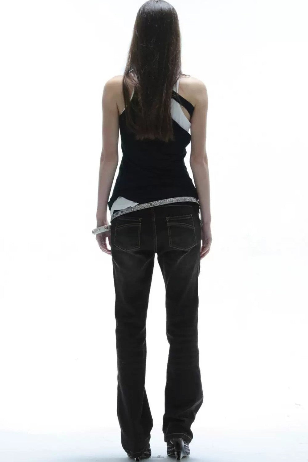 Jeans Strappati a Vita Bassa