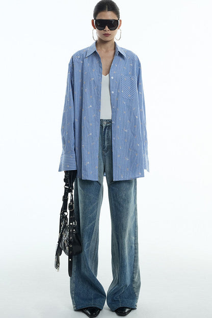 Starburst Cotton-Linen Two-Piece Set-Up