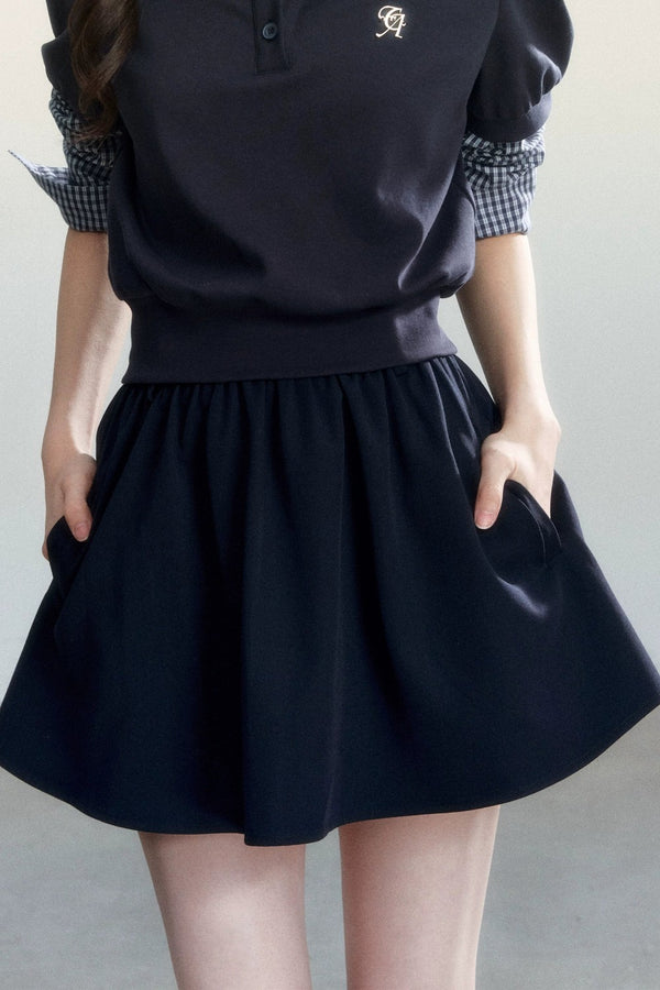 Korean Academy A-Line Skirt