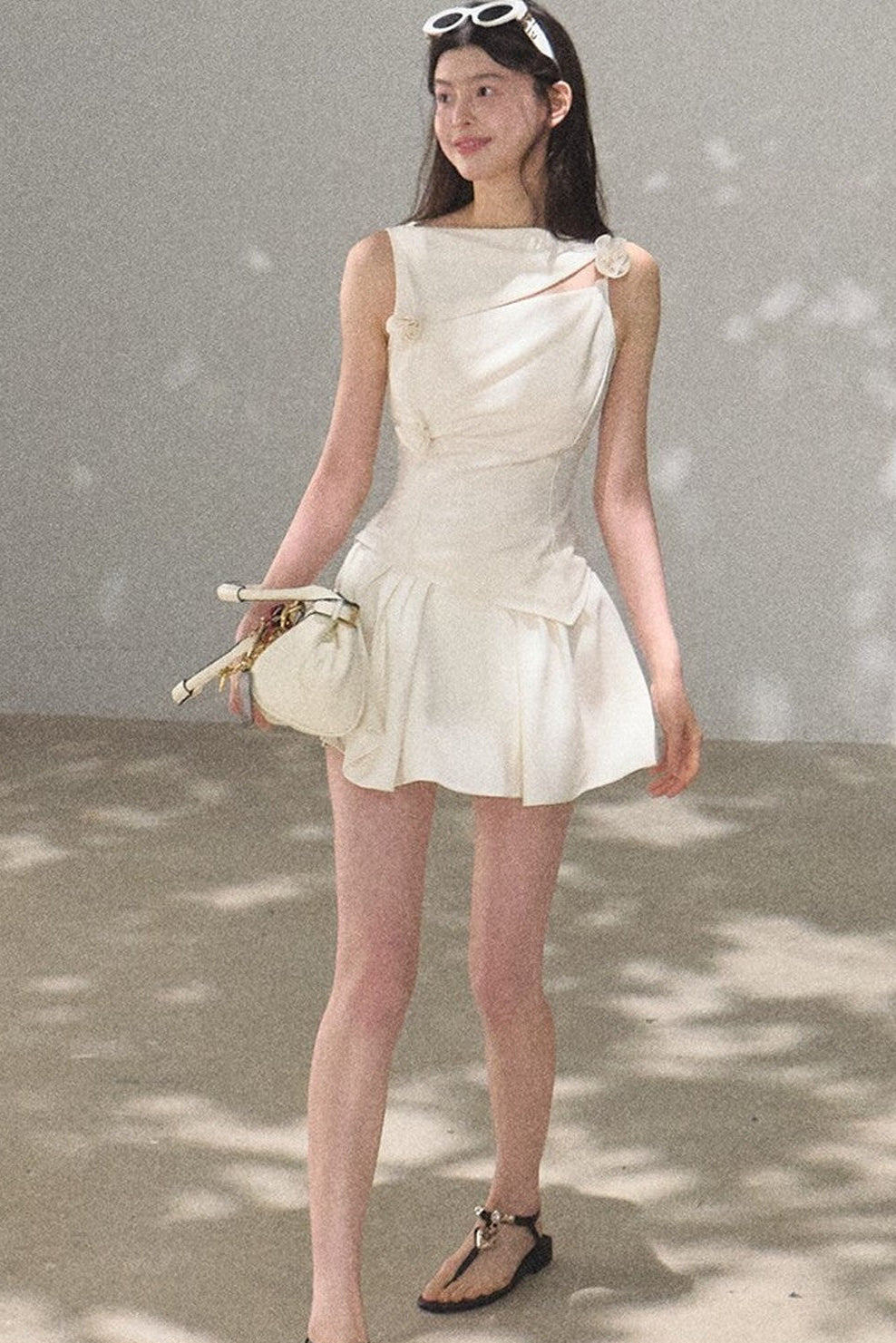 One-Shoulder Lyocell Wool Camisole