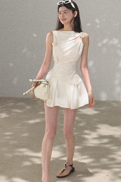 One-Shoulder Lyocell Wool Camisole