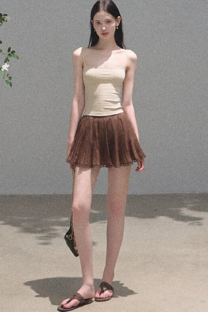 Longing Chiffon Pleated Skirt