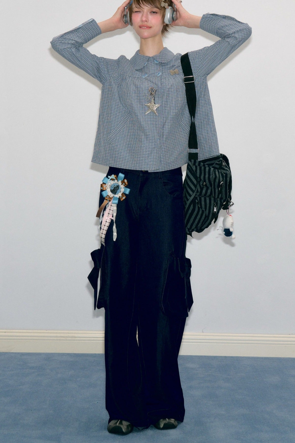 High-Waisted Wide-Leg Cargo Pants