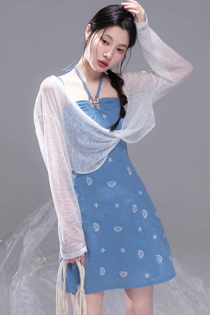 Twisted Lyocell Camisole Dress Set