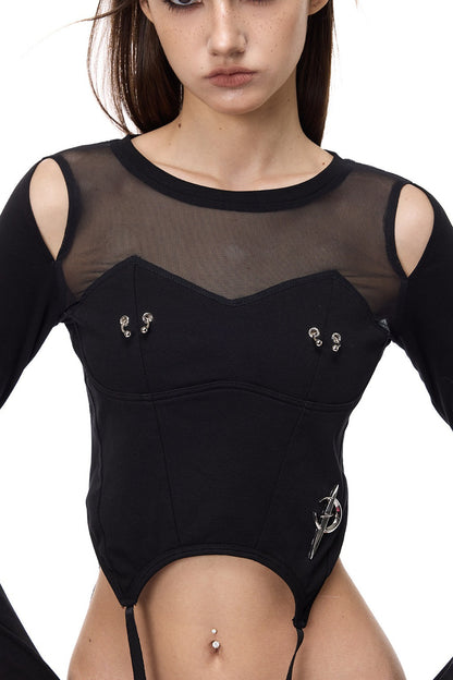 Electric Moon Mesh T-Shirt