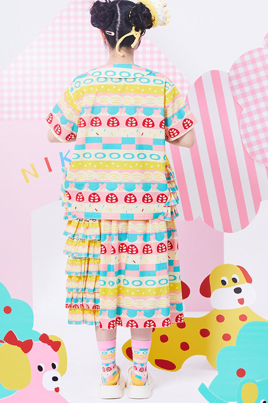 Original Printed Layered Blouse