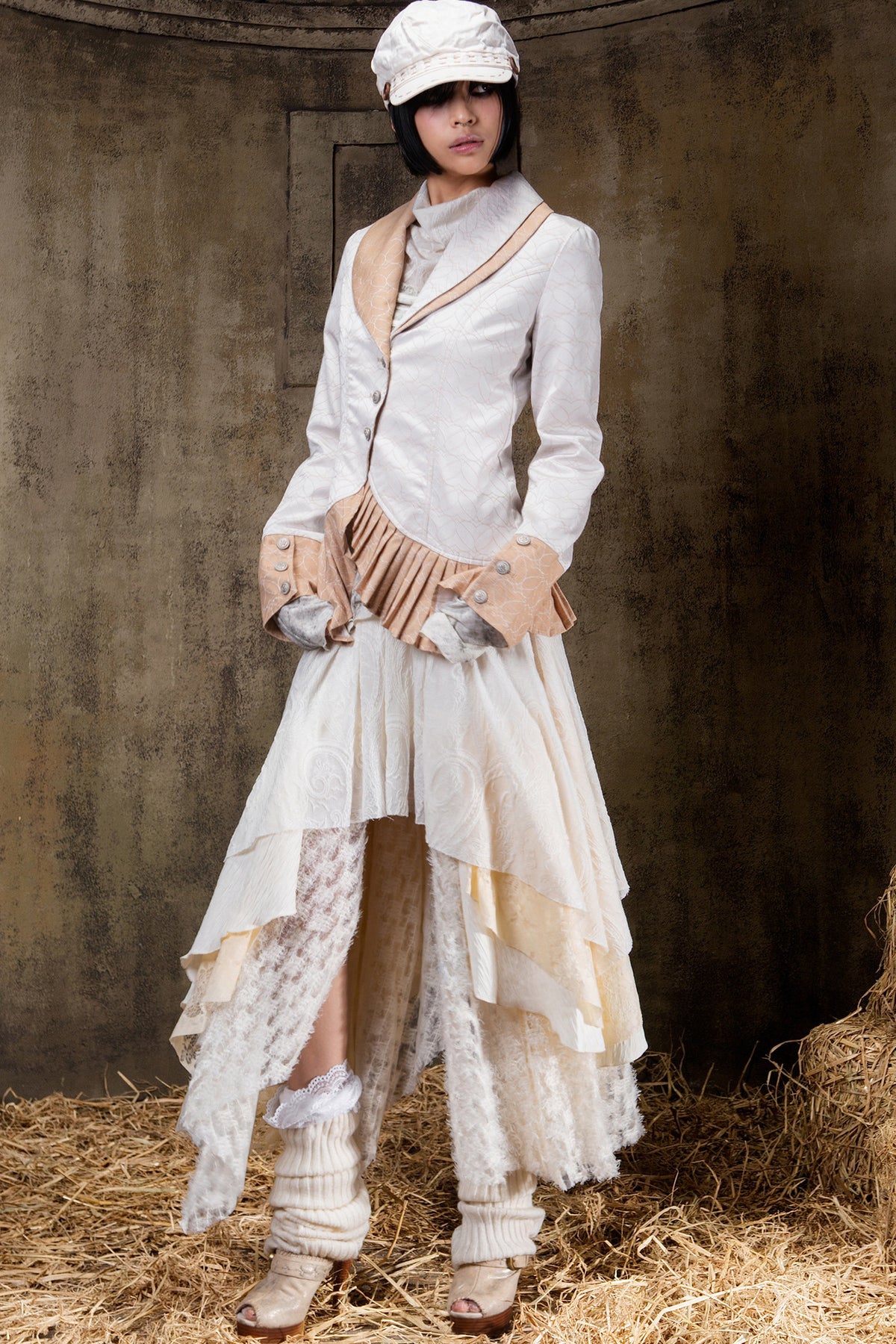 Asymmetrical Lapel Gothic Jacket