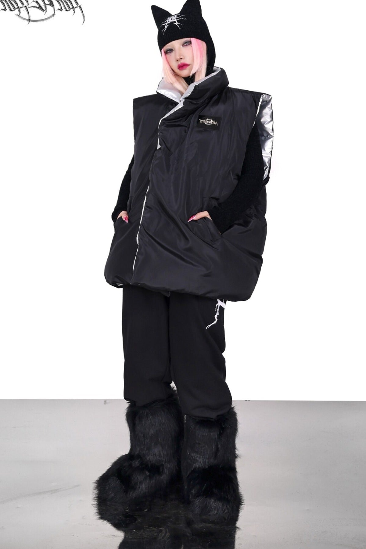 Reversible Y2K Cotton Vest