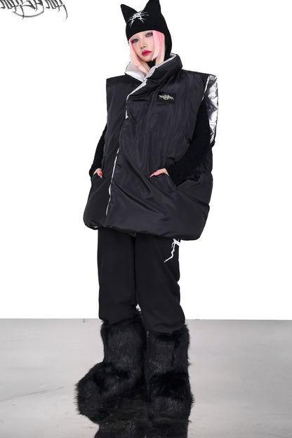 Reversible Y2K Cotton Vest