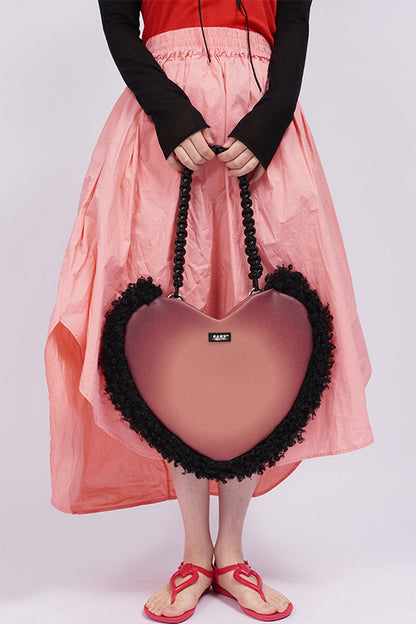 Borsa a tracolla in peluche Y2K