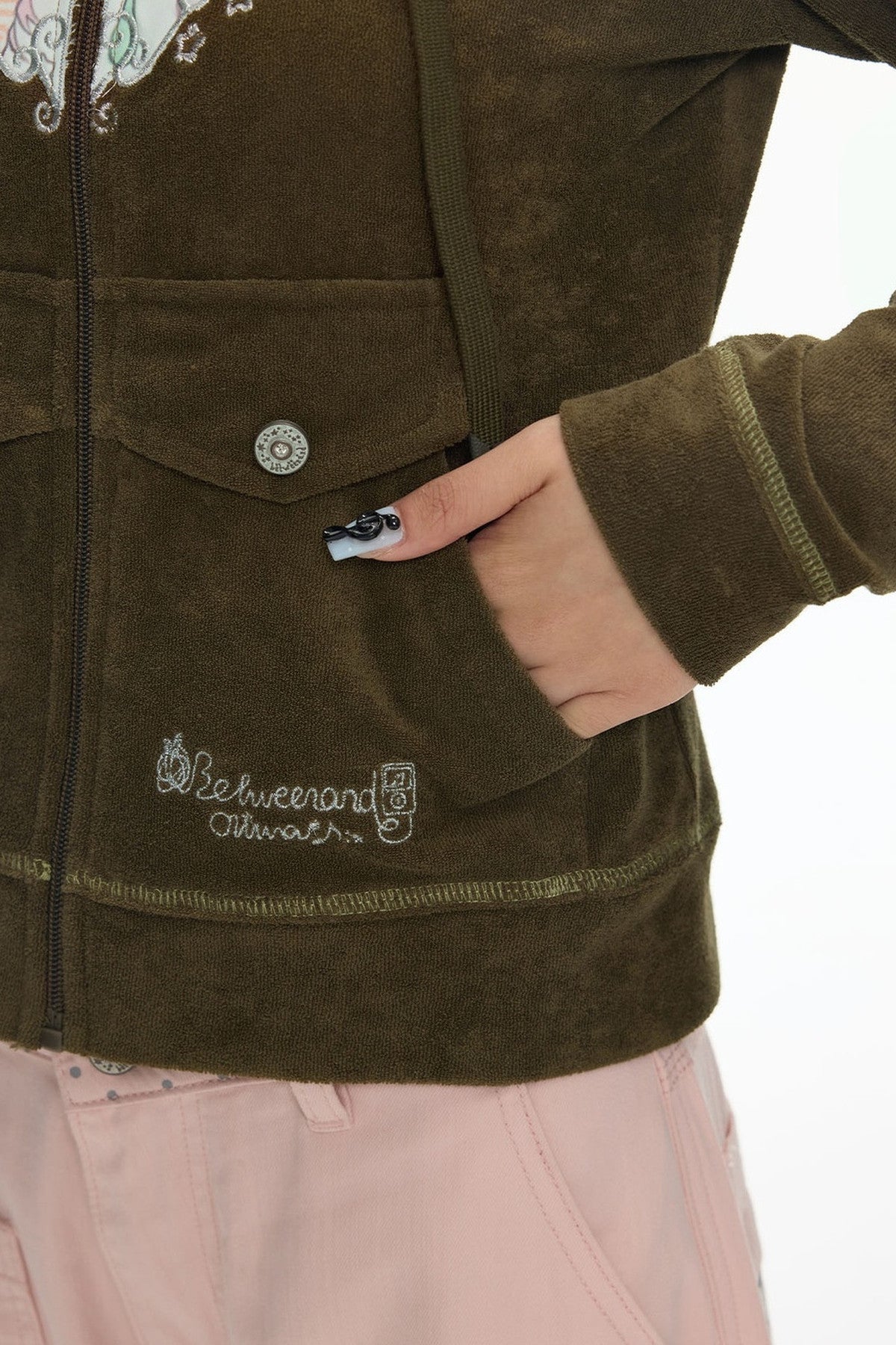 Vintage Green Swirl Heart Jacket