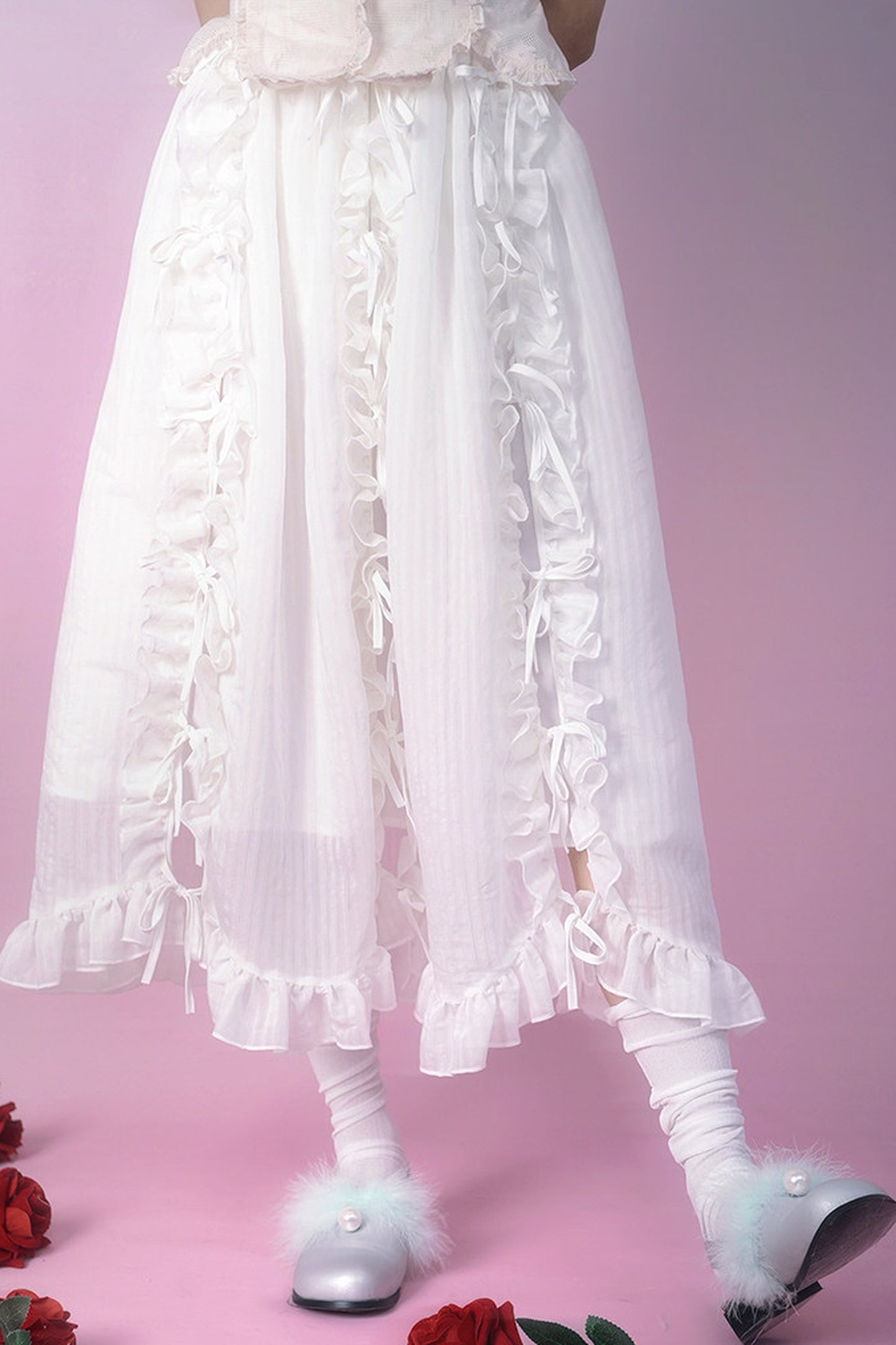 Heavenly Bow Lace Skirt