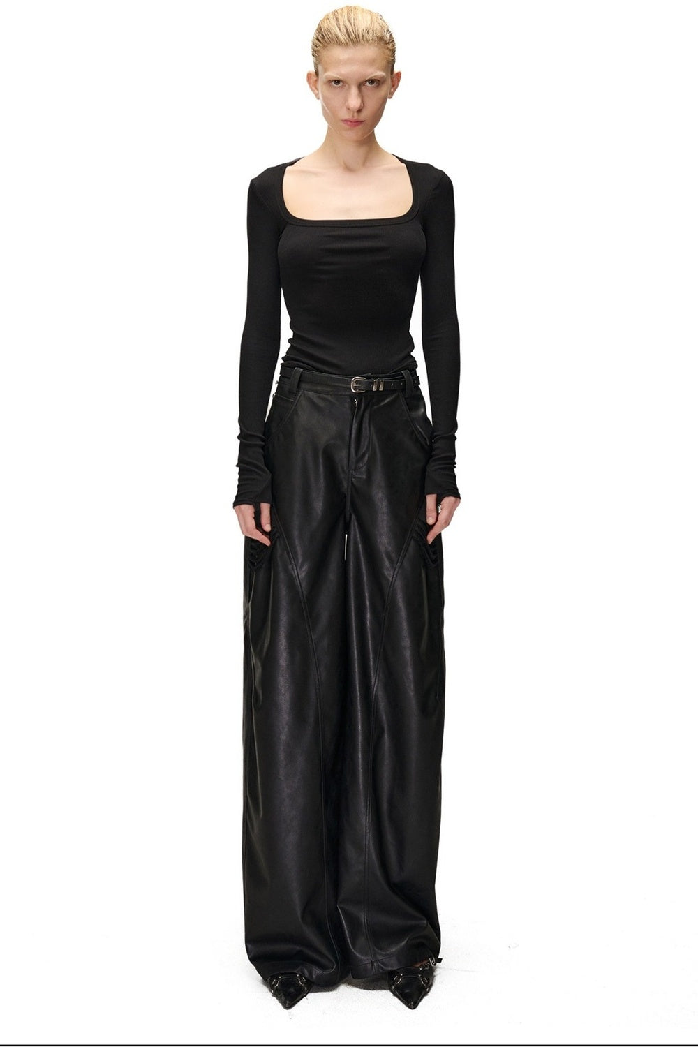 Long Sleeve Hollow Neck Base Layer T-Shirt