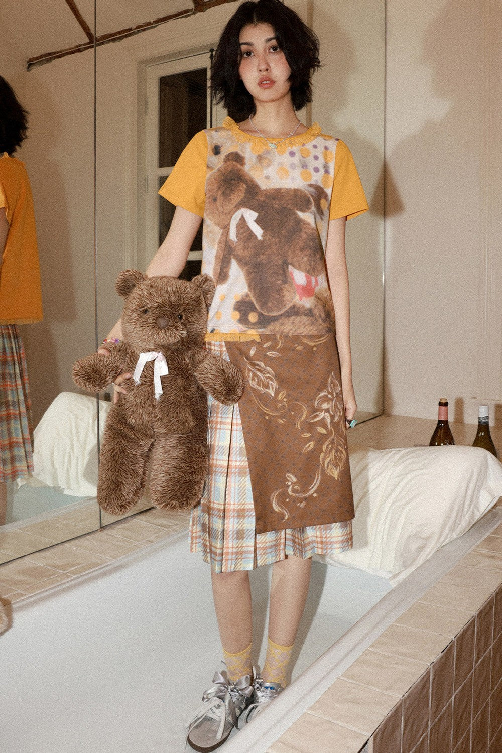 Polka Dot Bear Lace Tee