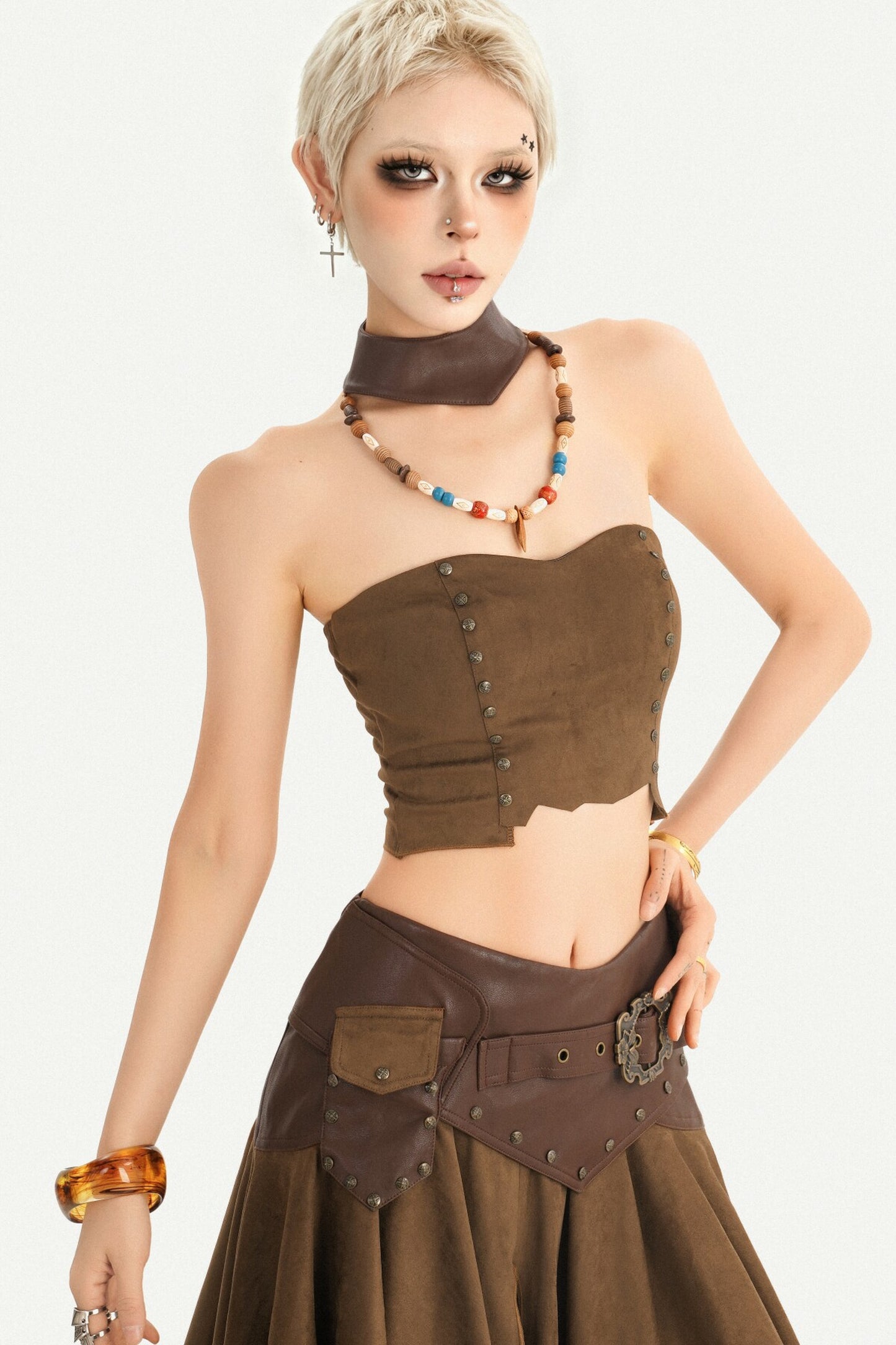 Romantisches Neckholder-Tube-Top