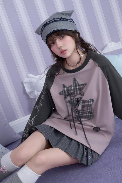 Balloon Bear Raglan Sleeve T-shirt