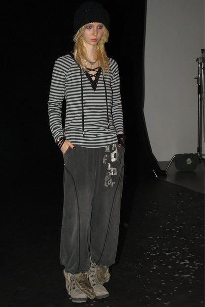 Raw Edge Retro Sweatpants