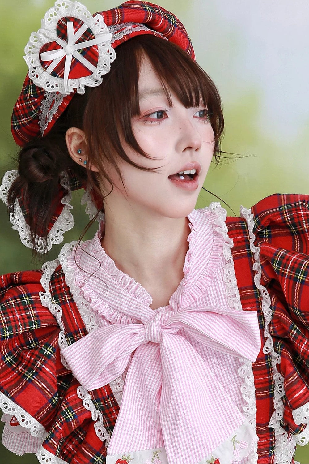 Showa Retro Red Lolita Beret