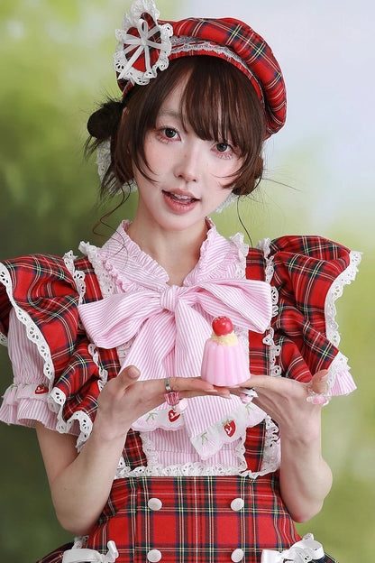 Showa Retro Red Lolita Beret