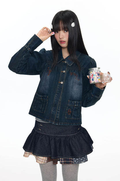 Embroidered Denim Jacket